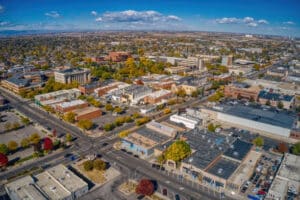 aerial view of greeley colorado